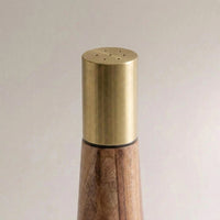 Acacia Wood Mill & Shaker Set | Brass Detail thumbnail 6