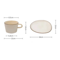 Ceramic Mug & Plate Set — 180ml thumbnail 7